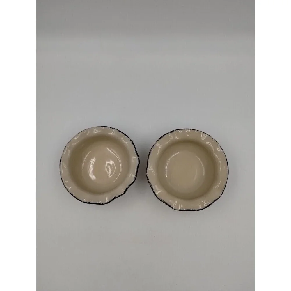 Home & Garden Party LTD 2004/05 Stoneware Chip Dip Bowl Blue Sponge Replacement